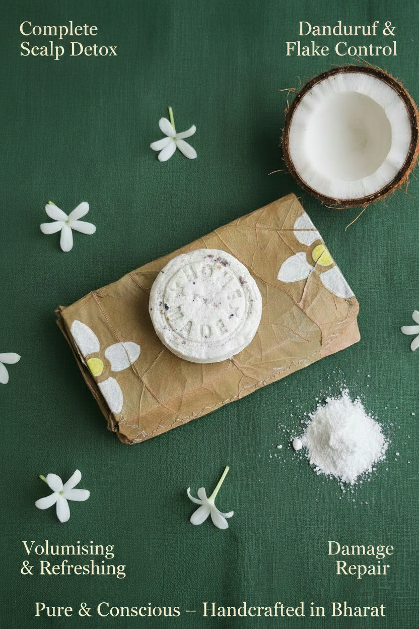 Tuberose kaolin clay shampoo bar