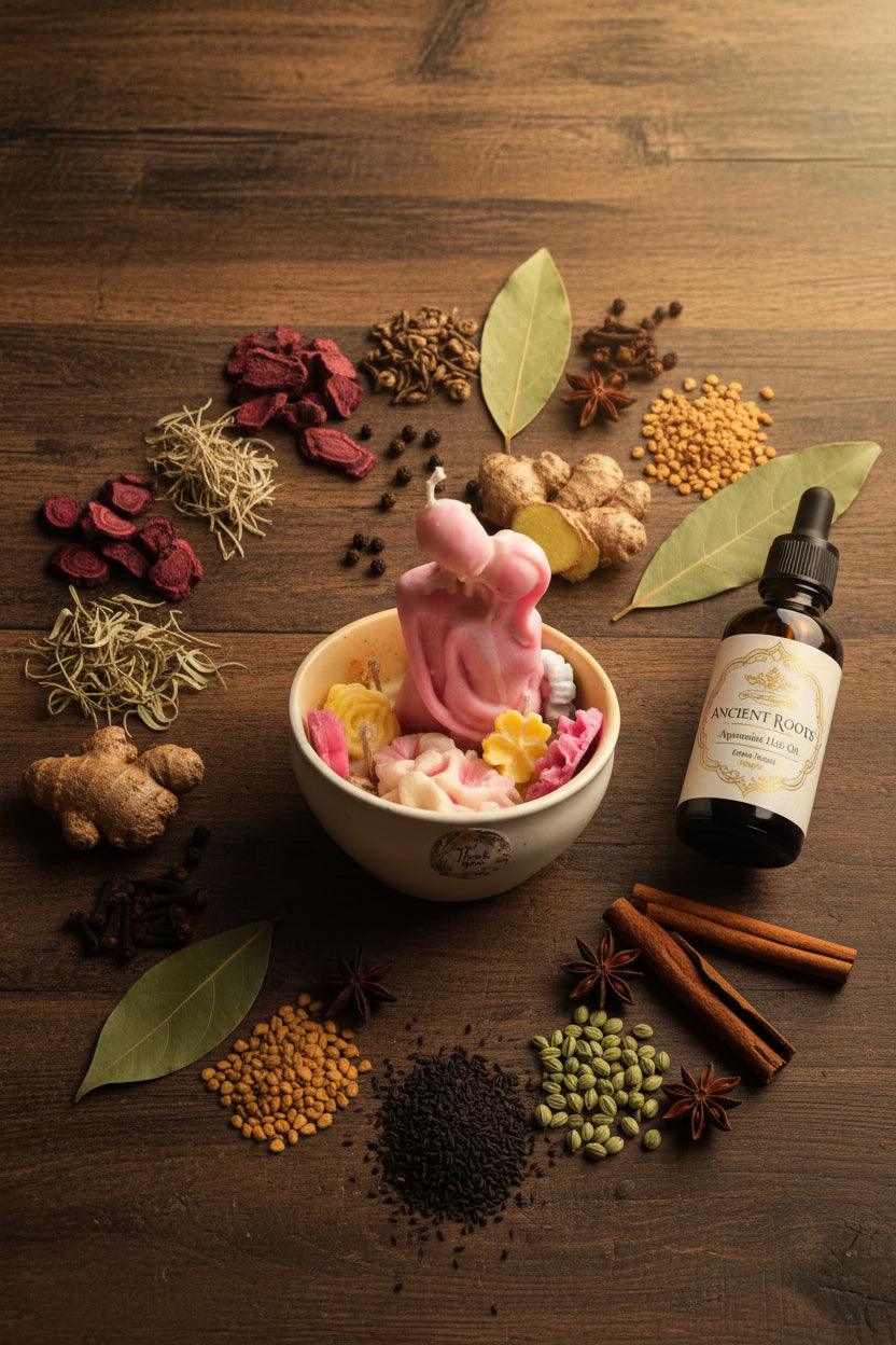 Love in Bloom — Couple Ceramic Bowl Candle | Aromatic Soy Wax | Romantic Gift