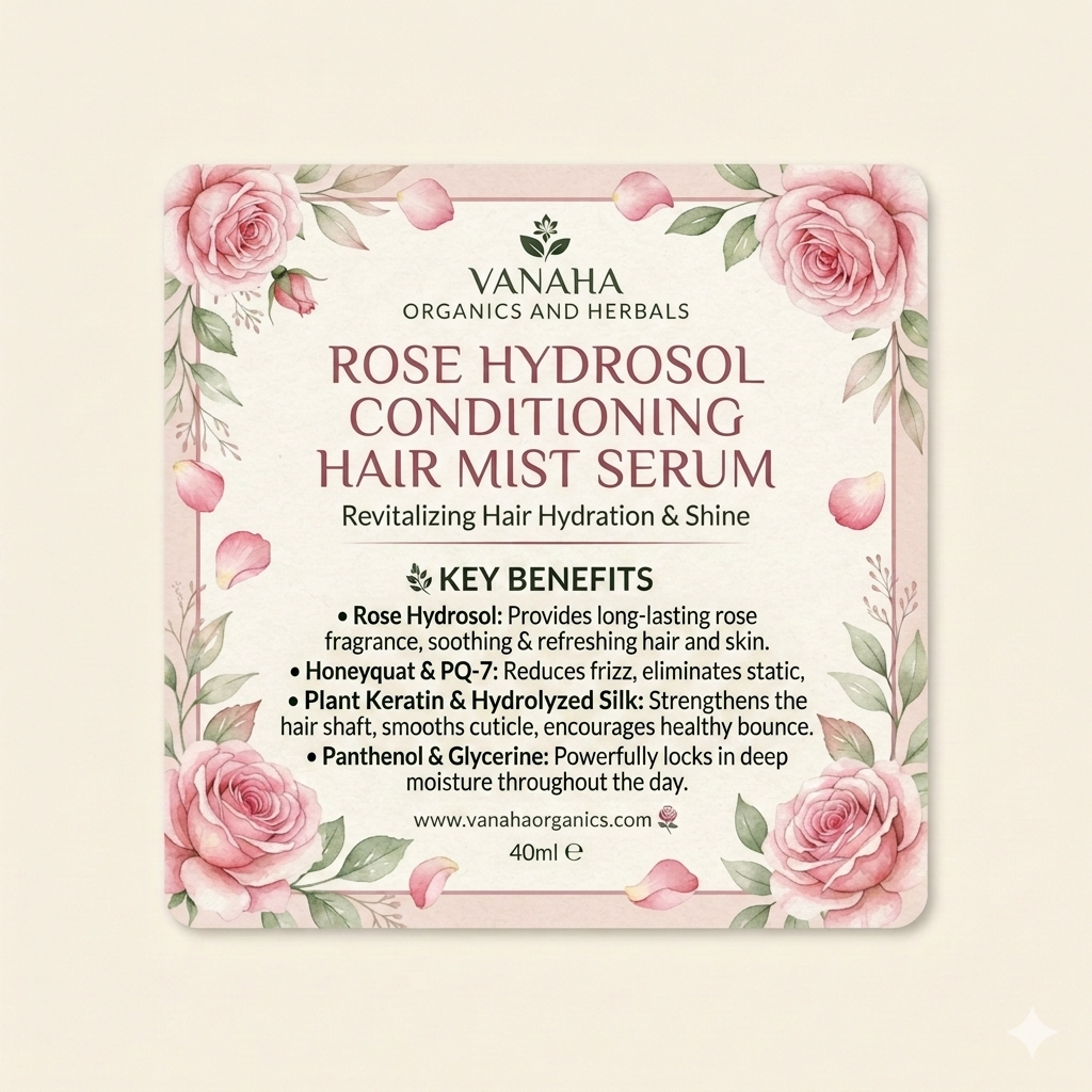 Rose Hydrosol Conditioning Hair Mist Serum