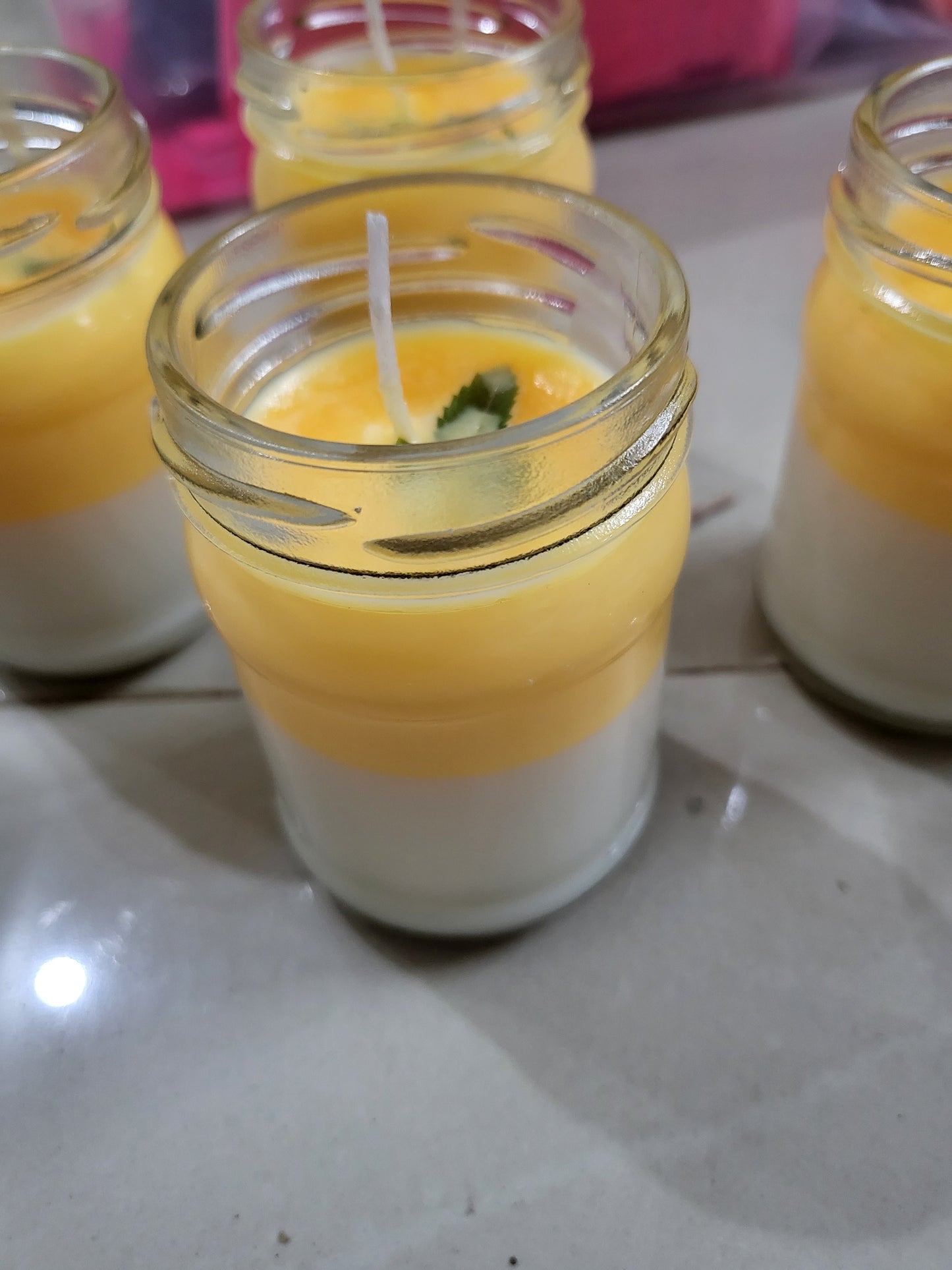 Marigold small jar candles