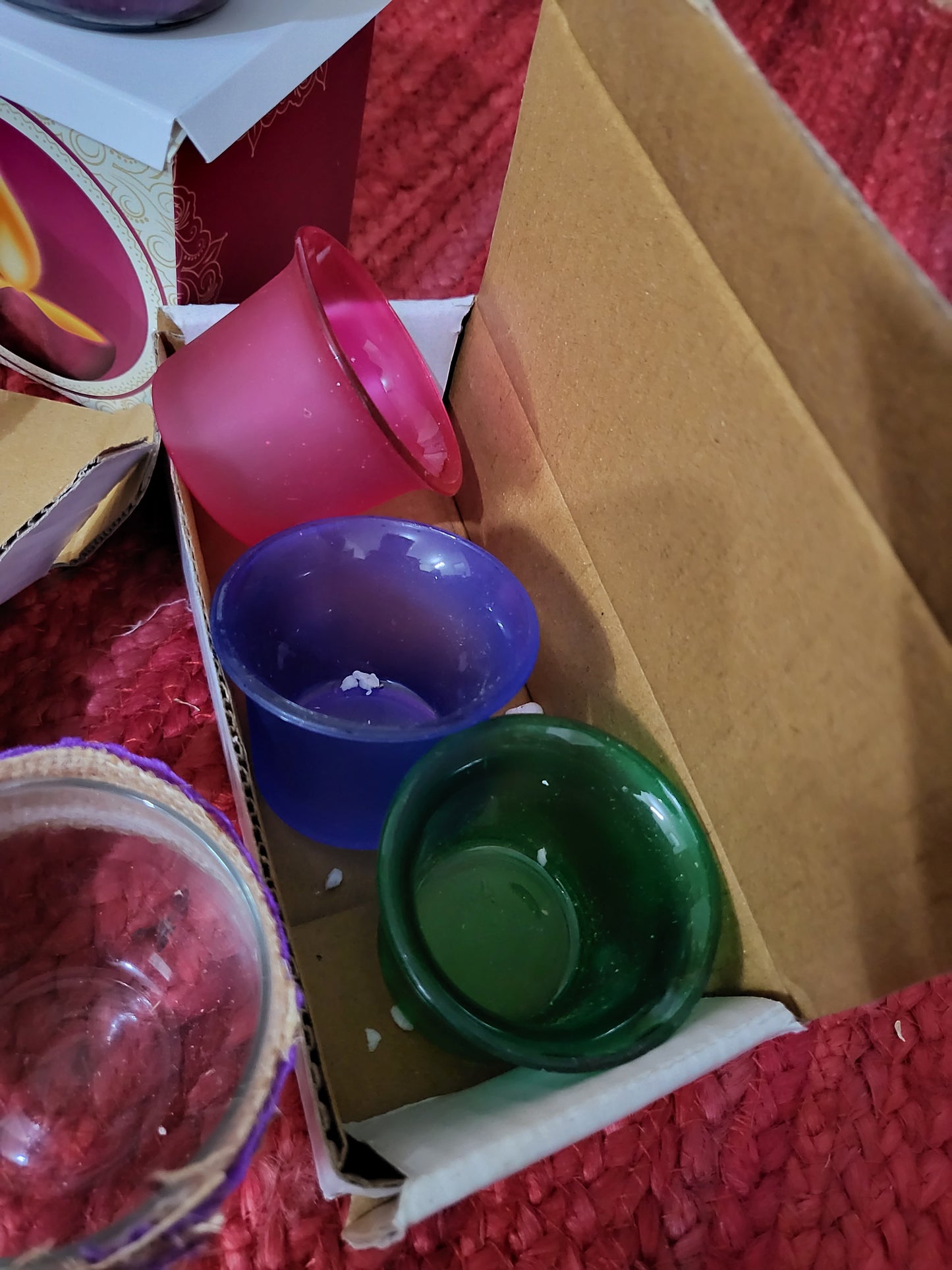 Diwali aromatic jar candle gift set