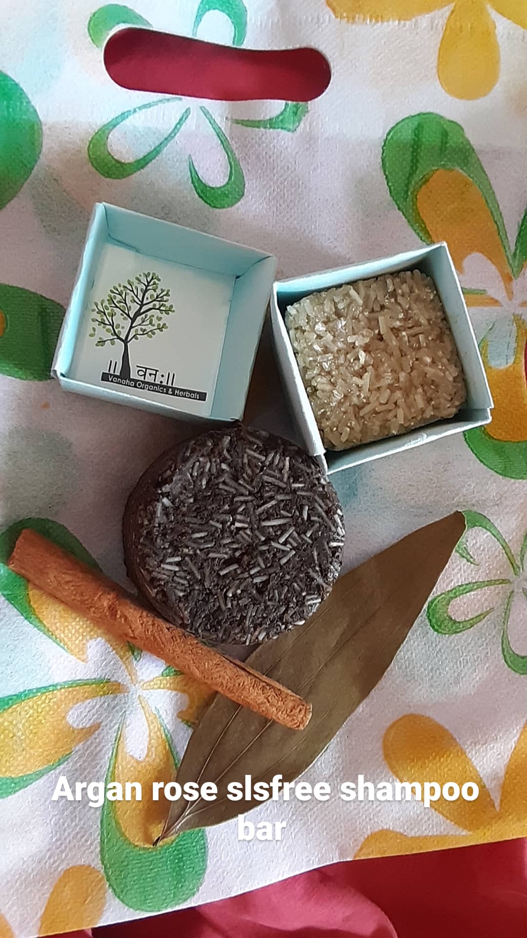 Rose argan slsfree shampoo bar