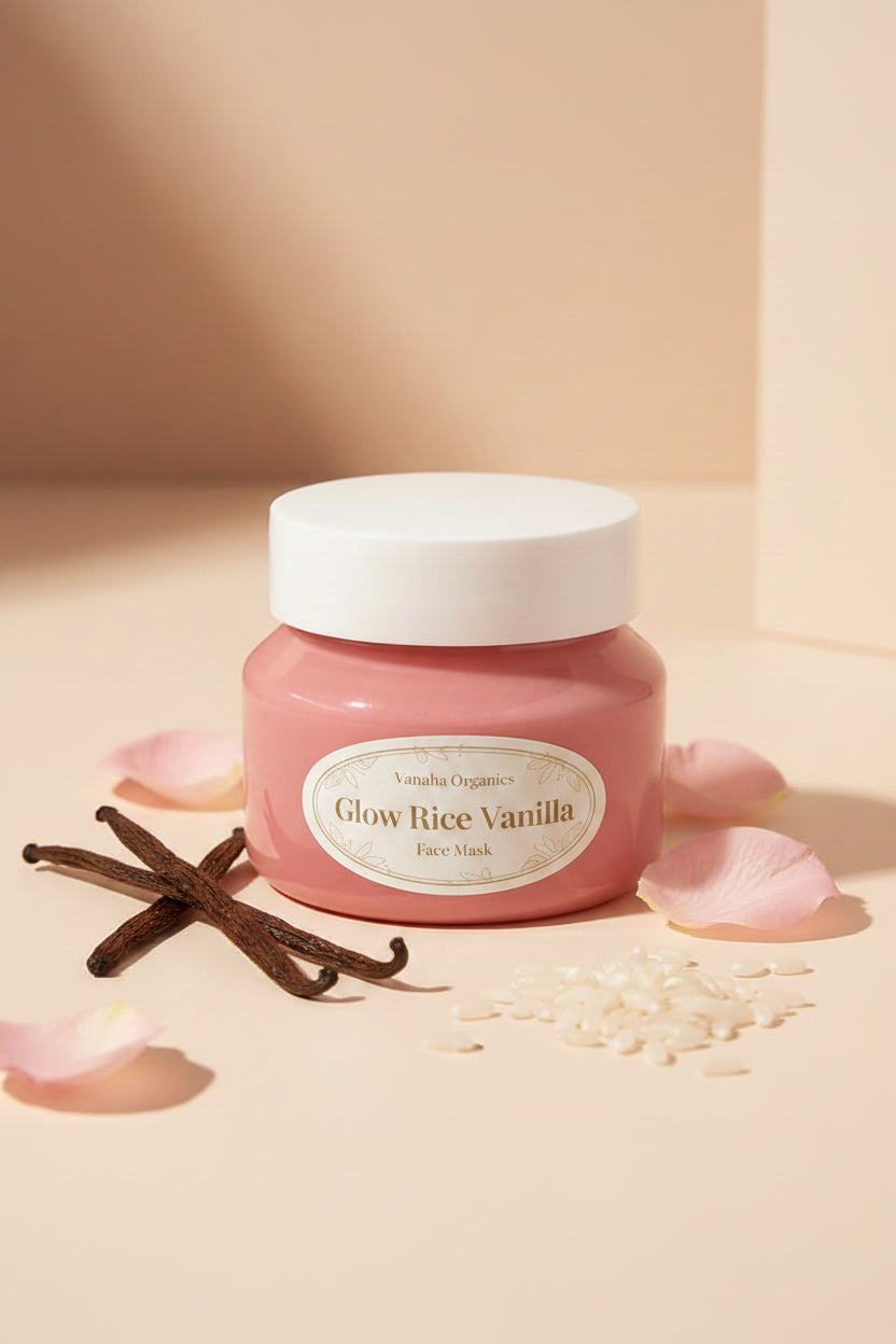 Glow Rice Vanilla face mask