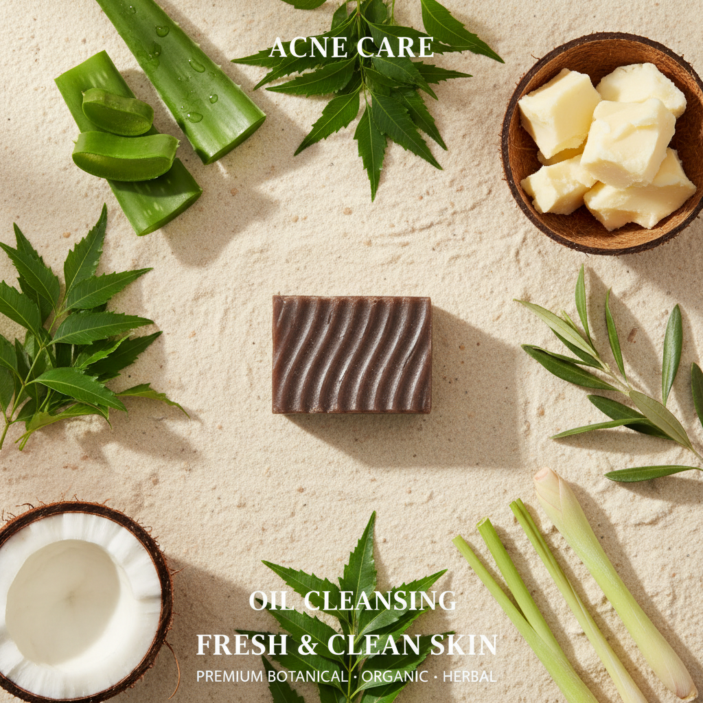NeemAloe | Neem & Aloe Vera Botanical Bath Soap