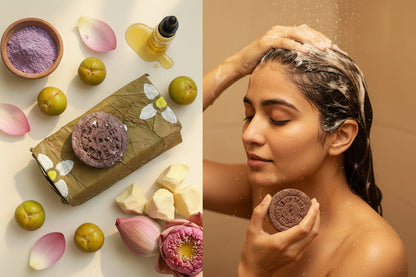 Lotus Brazilian purple clay shampoo bar