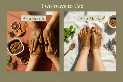 Dead Sea Mud Scrub Foot & Hand Mask | Hempseed Oil | Mineral-Rich Exfoliator