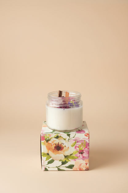 Wood Wick Luxury Jar Candle | Cannaga Essential Oil | Aromatherapy Home Fragrance