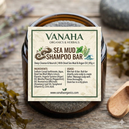 Sea mud clay shampoo bar