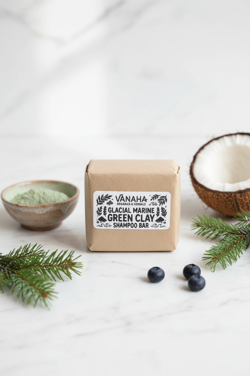 Glacial Marine Green Clay shampoo bar