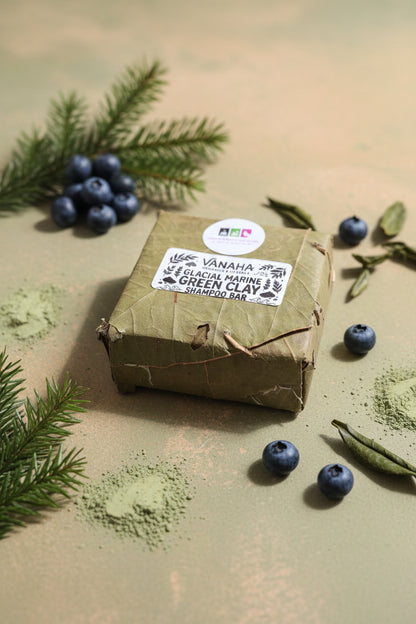 Glacial Marine Green Clay shampoo bar