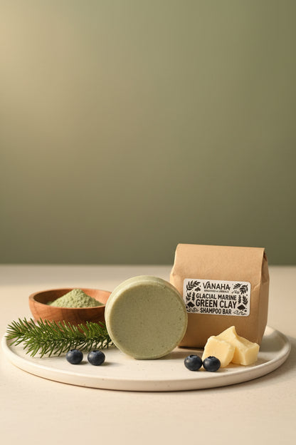 Glacial Marine Green Clay shampoo bar
