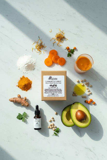 Turmeric & Carrot Vitamin-Infused Clay Face Mask