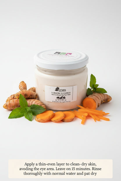 Turmeric & Carrot Vitamin-Infused Clay Face Mask