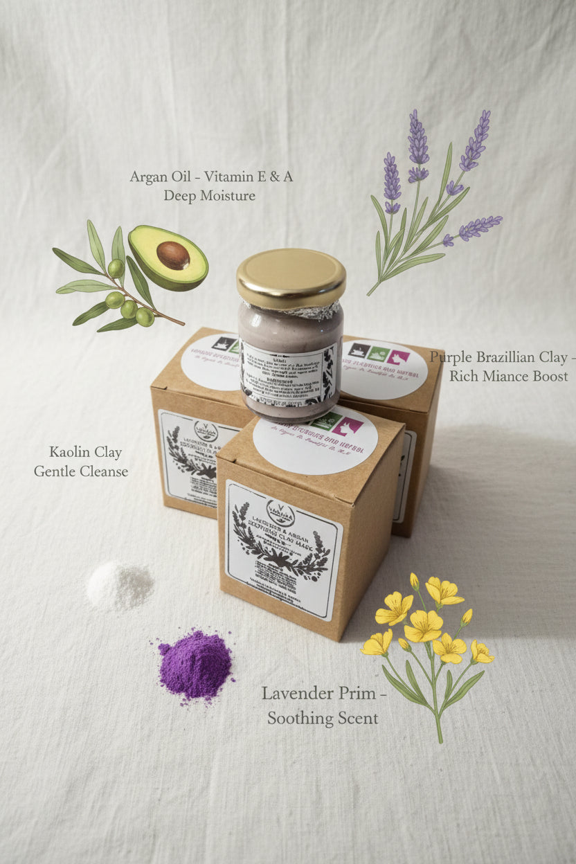 Lavender & Argan Soothing Clay Mask