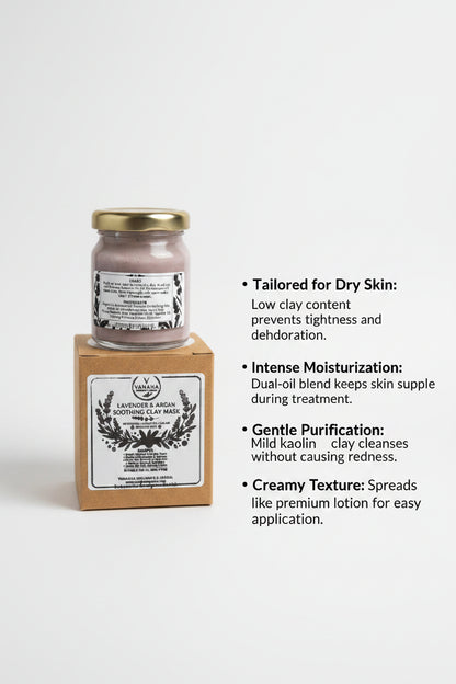 Lavender & Argan Soothing Clay Mask