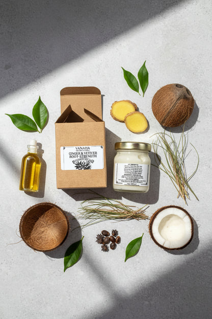 Ginger & Vetiver Hair Mask | Botanical Conditioning Care