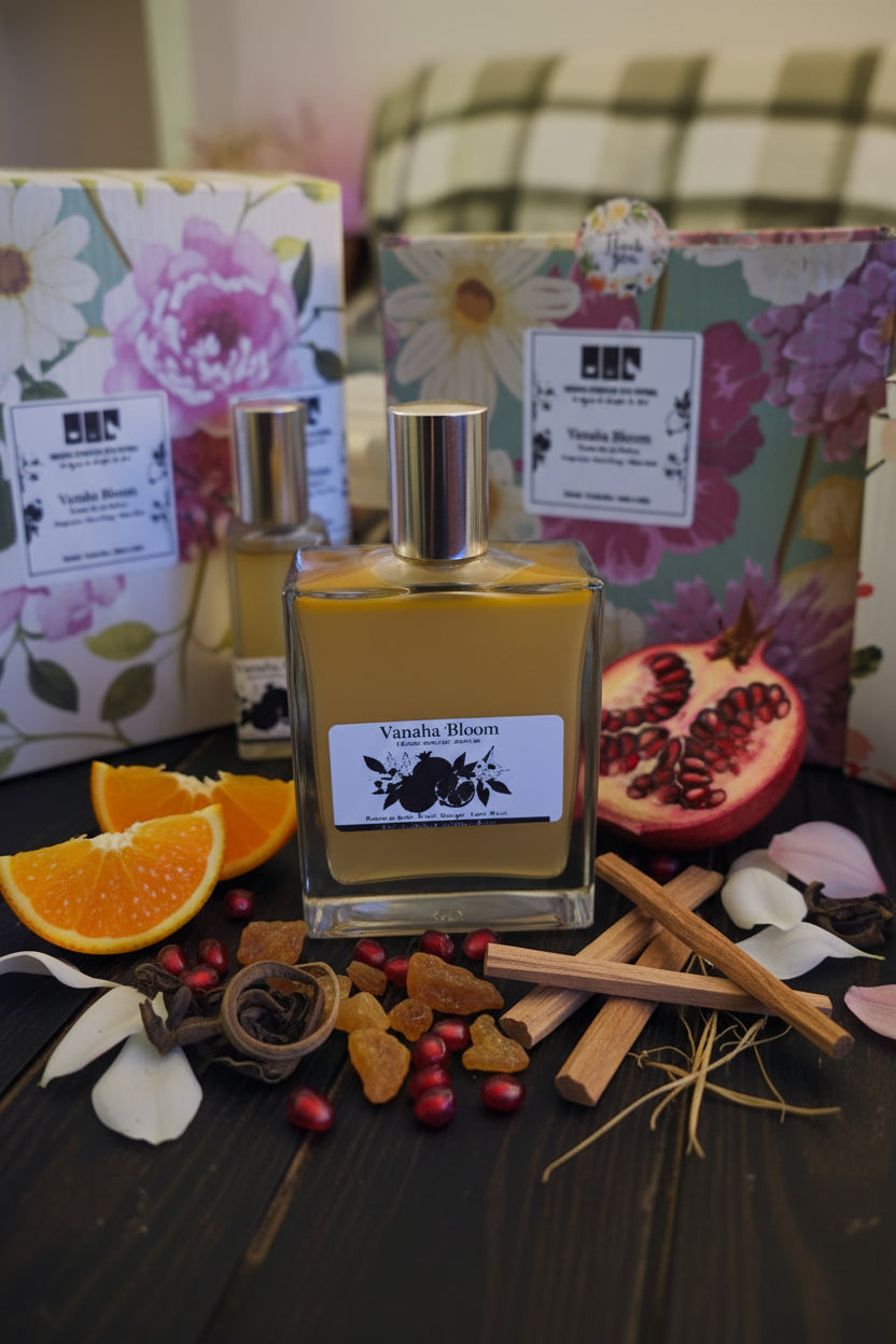 Vanaha Bloom — Unisex Eau de Parfum(earthy + premium)