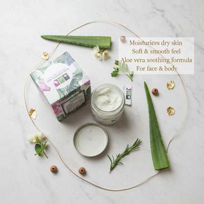AloeGlow Aloe Vera Cream | Face & Body Lotion