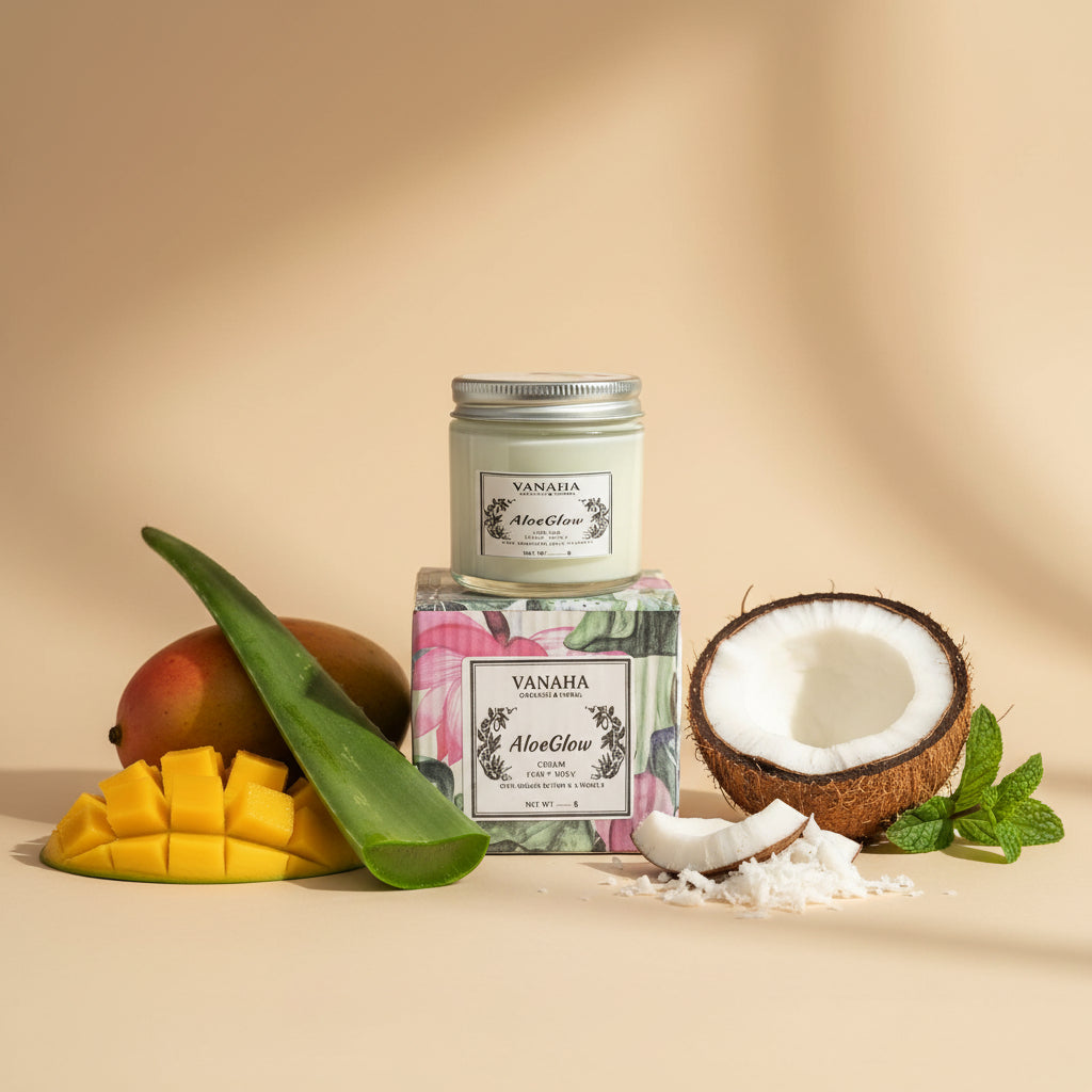 AloeGlow Aloe Vera Cream | Face & Body Lotion