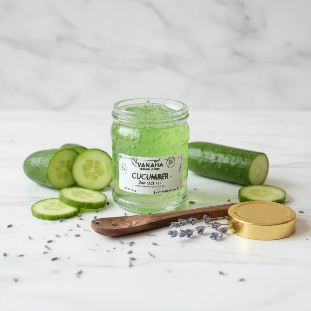 Cucumber Dew Face Gel with Lavender Essential Oil