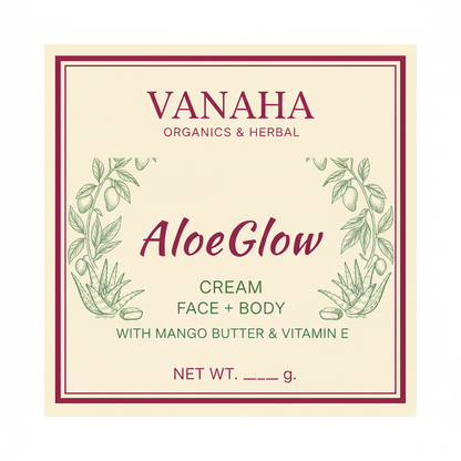 AloeGlow front square label