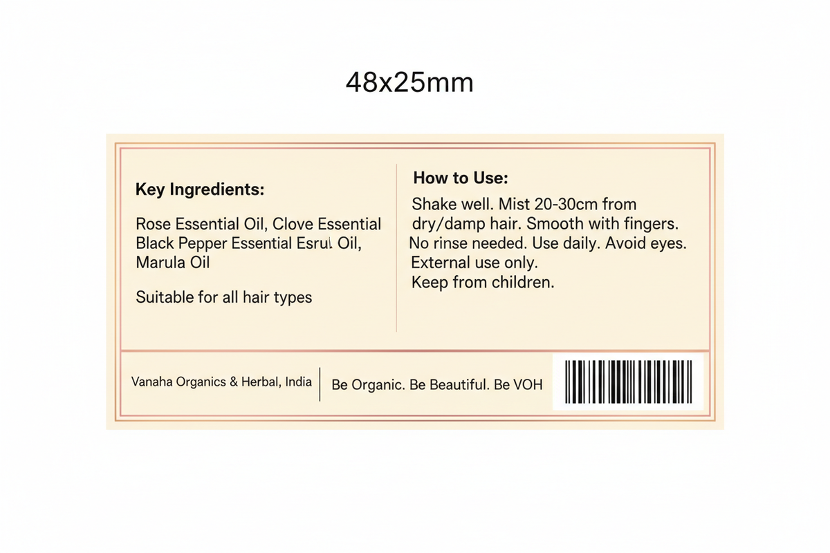 Back Label 48x25mm