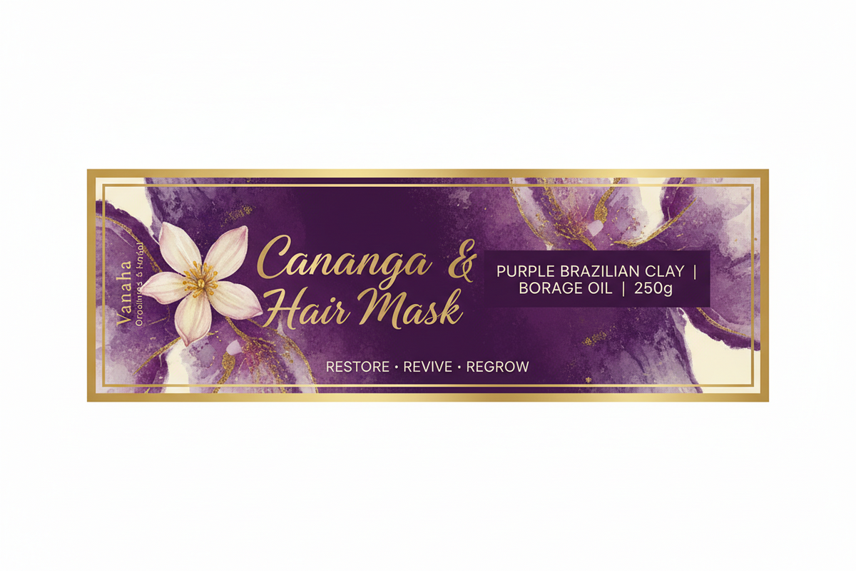 Cananga & Purple Brazilian Clay Hair Mask | Borage Oil