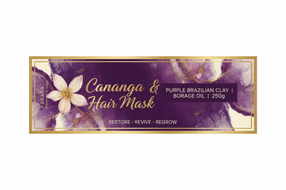 Cananga & Purple Brazilian Clay Hair Mask | Borage Oil