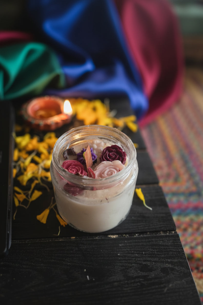 Wood Wick Luxury Jar Candle | Cannaga Essential Oil | Aromatherapy Home Fragrance