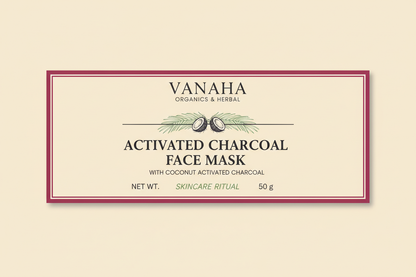 Charcoal Face Mask 48 × 25 mm label