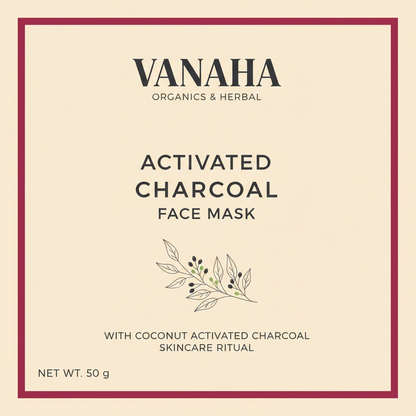 Charcoal Face Mask 48 × 48 mm label