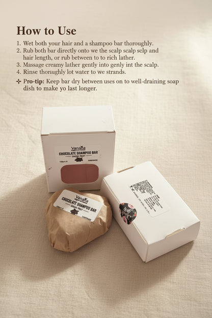 Luxury Chocolate Vanilla Clarifying Shampoo Bar