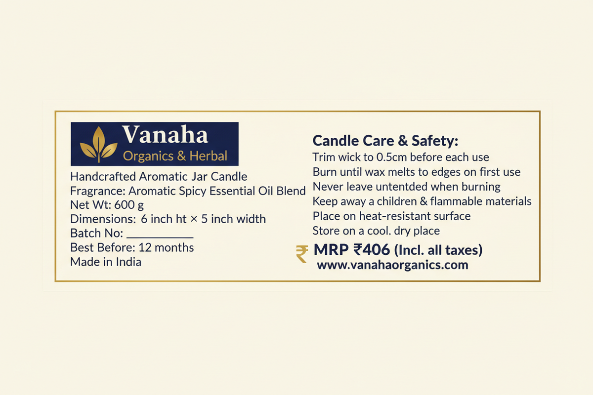 Deep Blue Sea Jar Candle — Back Label