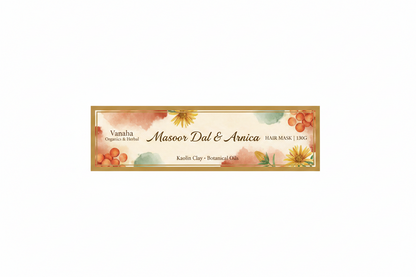 Masoor Dal & Arnica Hair Mask | Kaolin Clay, Banana & Botanical Oils