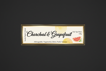 Charcoal & Grapefruit Hair Spa Mask | Ashwagandha & Nagarmotha | 130g
