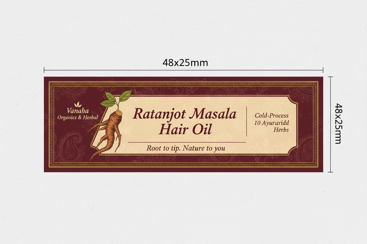 Ratanjot Masala Hair Oil | Cold-Pressed Ayurvedic Blend | Hair Fall & Growth