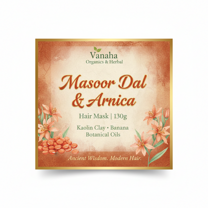 Masoor Dal & Arnica Hair Mask | Kaolin Clay, Banana & Botanical Oils