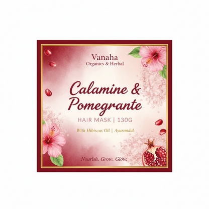 Calamine & Pomegranate Hair Mask | Hibiscus Oil | 130g