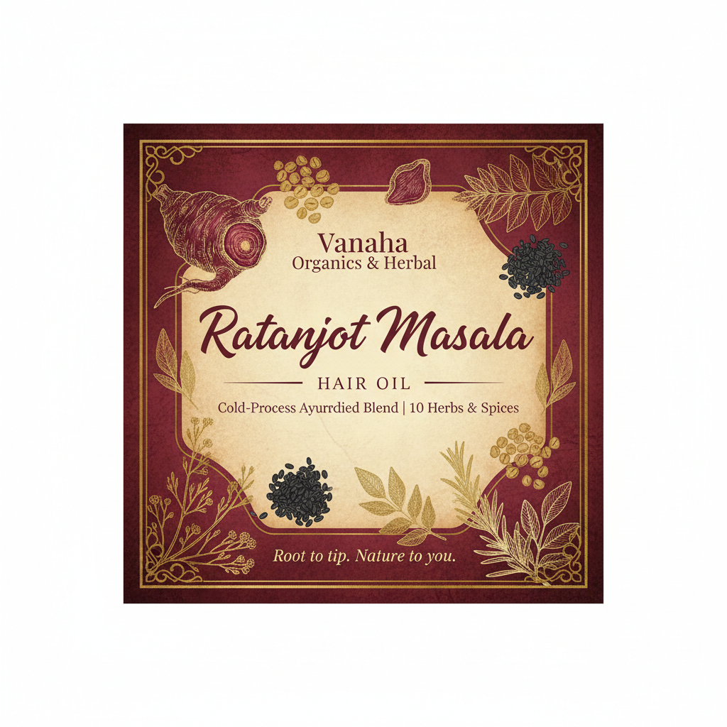 Ratanjot Masala Hair Oil | Cold-Pressed Ayurvedic Blend | Hair Fall & Growth
