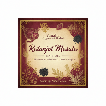 Ratanjot Masala Hair Oil | Cold-Pressed Ayurvedic Blend | Hair Fall & Growth
