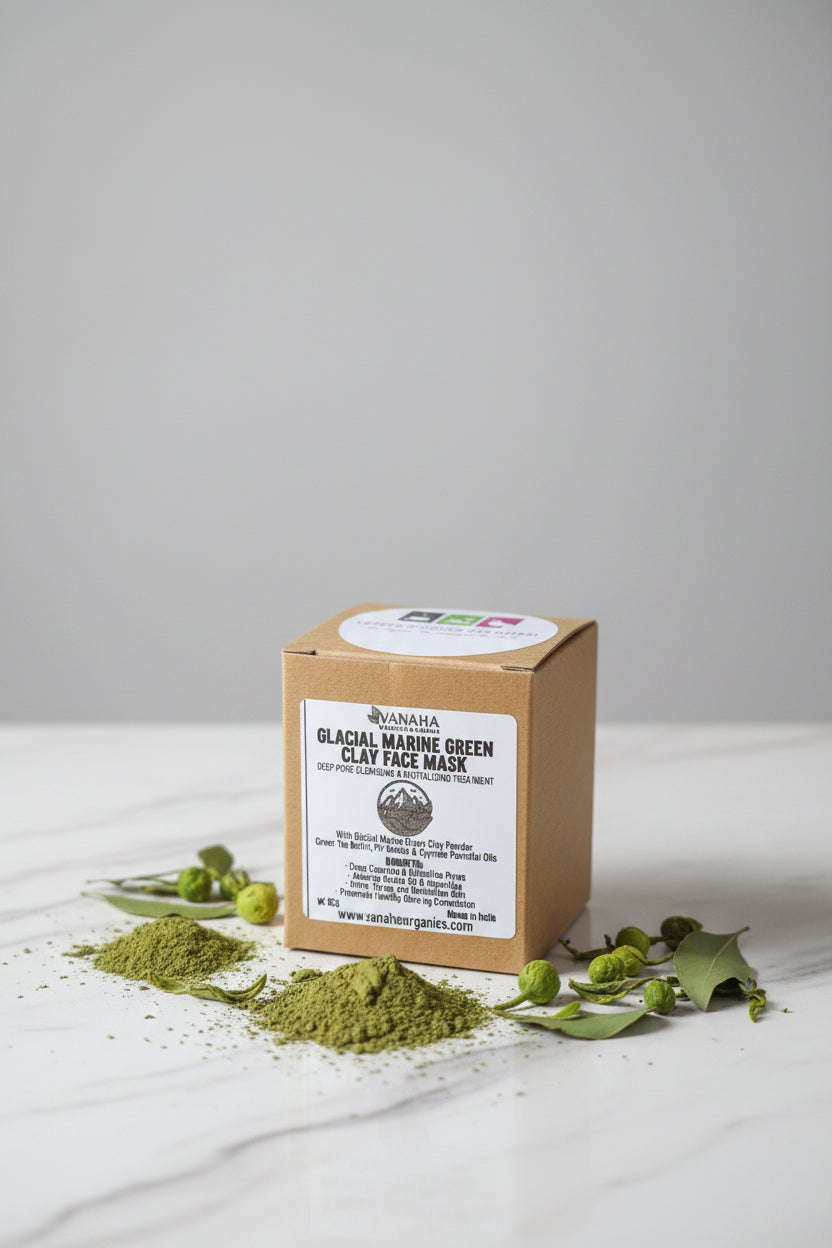 Glacial Marine Green Clay Face mask