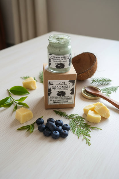 Glacial Marine Green Clay Face mask