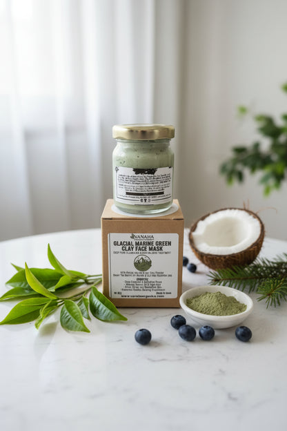 Glacial Marine Green Clay Face mask