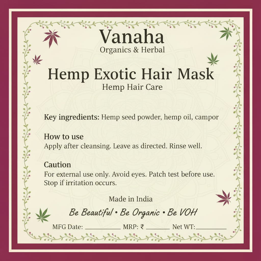 Hemp Exotic Hair Mask | Hemp & Camphor Care