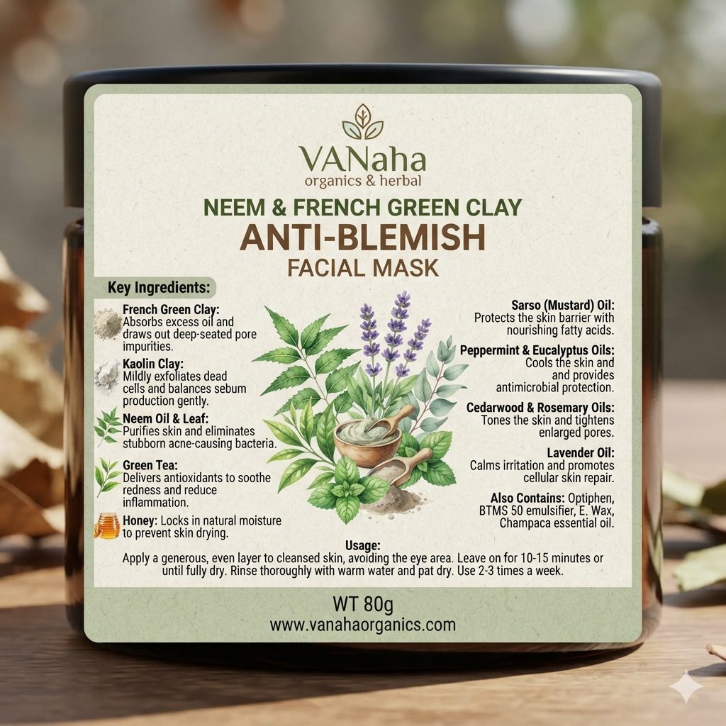 Neem & French Green Clay Anti-Blemish Facial Mask
