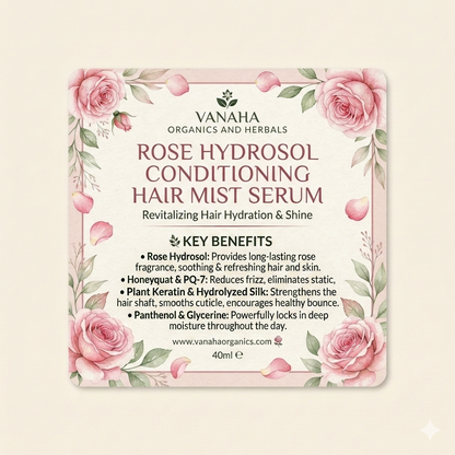 Rose Hydrosol Conditioning Hair Mist Serum