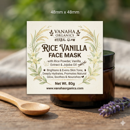 Glow Rice Vanilla face mask