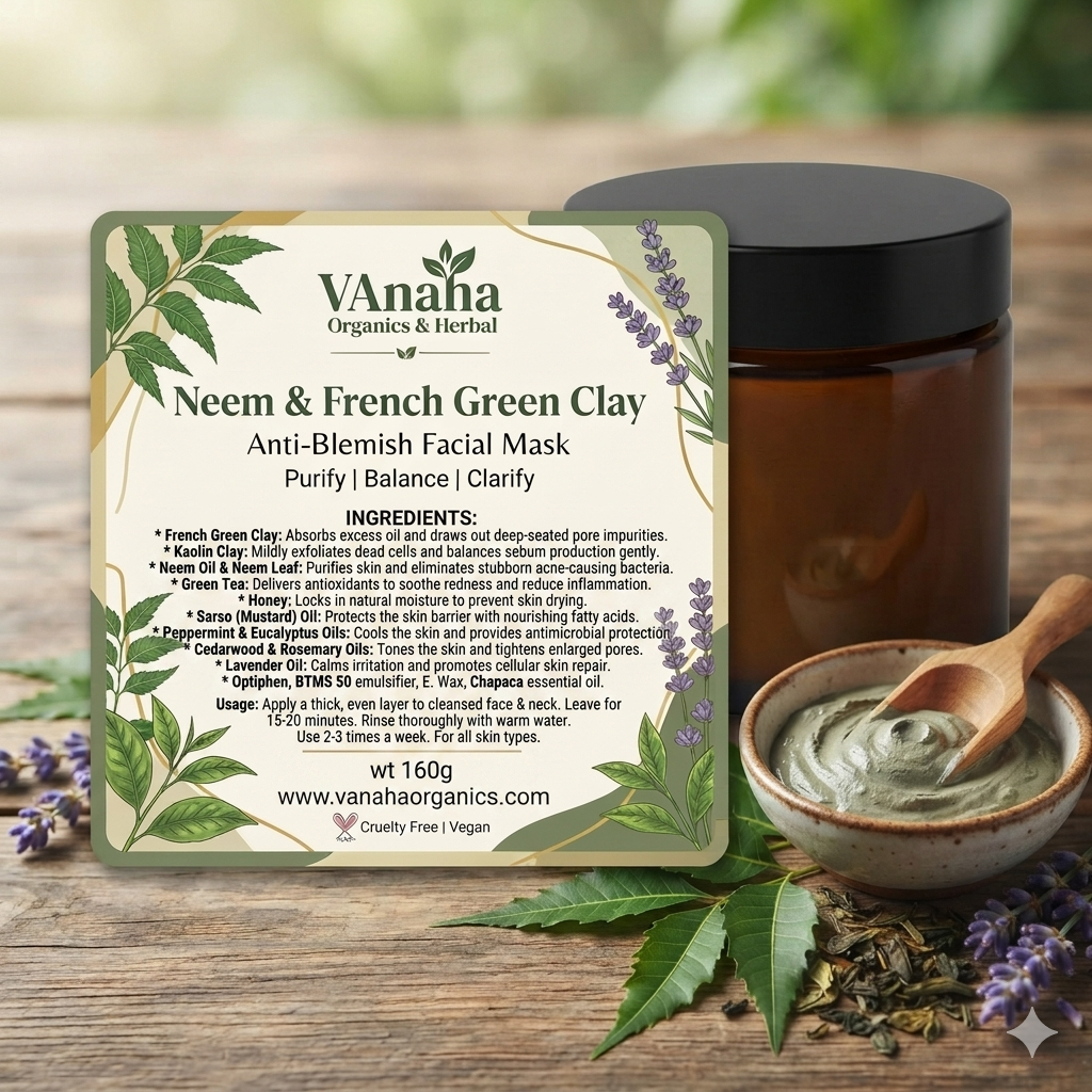 Neem & French Green Clay Anti-Blemish Facial Mask