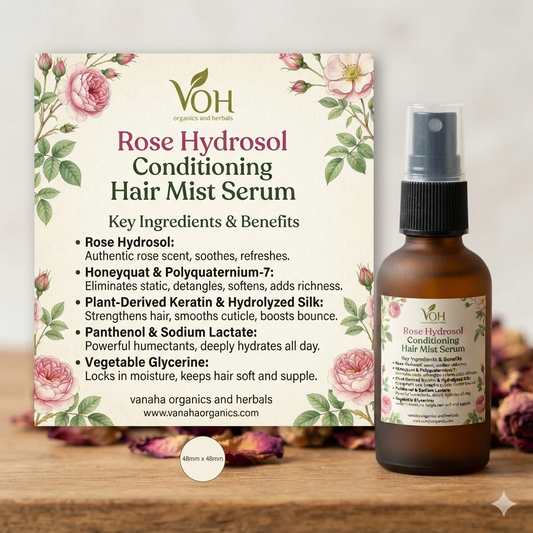 Rose Hydrosol Conditioning Hair Mist Serum