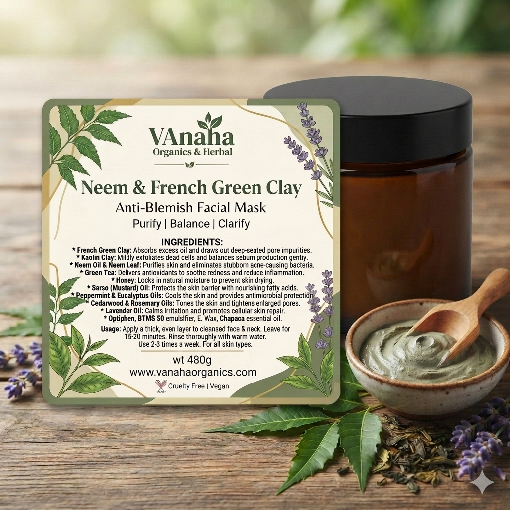 Neem & French Green Clay Anti-Blemish Facial Mask